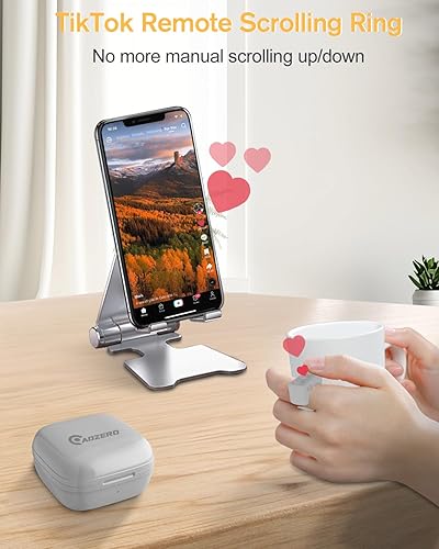 Miniatura 7 de TikTok - Control remoto de desplazamiento, Bluetooth TIK Tok Clicker, disparador remoto de cámara para iPhone, iPad, iOS, Android, Kindle App Turner