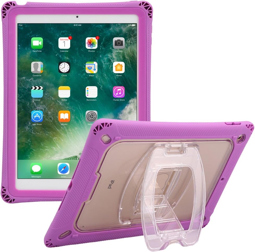NUTKASE NK Rugged Case for iPad 5th/6th Gen - Purple