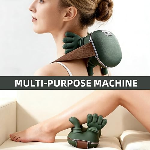 Miniatura 7 de Nuevo masajeador de cuello, masaje eléctrico de tejido profundo 4D, diseño simulado de mano humana para aliviar el dolor y relajación muscular, para