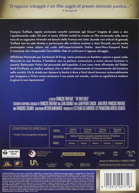 Amazon Com Il Ragazzo Selvaggio Italian Edition Jean Pierre Cargol Paul Ville Francois Truffaut Movies Tv