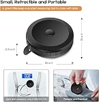 IBayam 2 Ruban de mesure de bande pour le corps à coudre 60"/150cm & Rétractable Black double balances règle, ruban de mesure de vinyle pour Adapter artisanat corps perte de poids tricotage