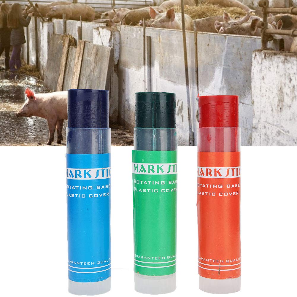 Schafmarker Bleistift – Tiermarkierungsstift Aus Hochreinem Paraffin, 5 Farben, Geeignet Für Schaf, Rind, Schwein, Pferd & Esel
