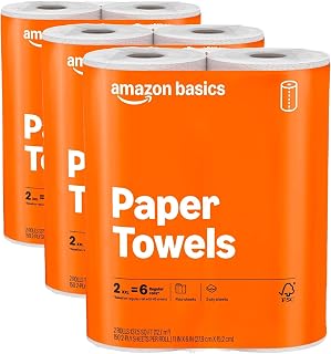 2-Ply Flex-Sheets Paper Towels, 6 Rolls = 20 Regular Rolls, 150 Sheets per Roll, Everyday Value