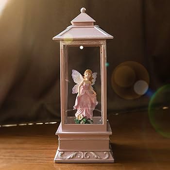 天使と子供の彫刻付きランプ 天使と子供の彫刻付きランプ