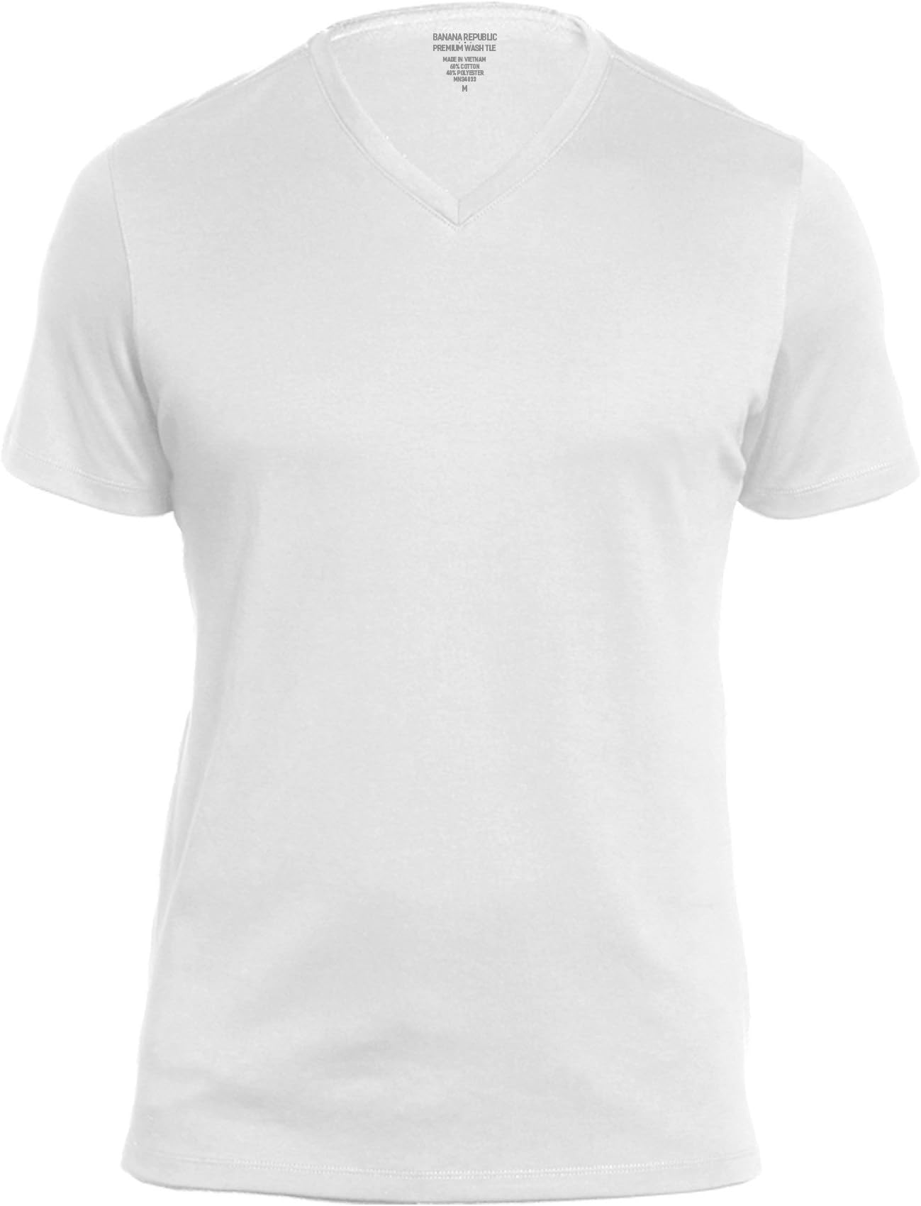 Men's Factory Premium-Wash V Neck T Shirt Short Sleeve