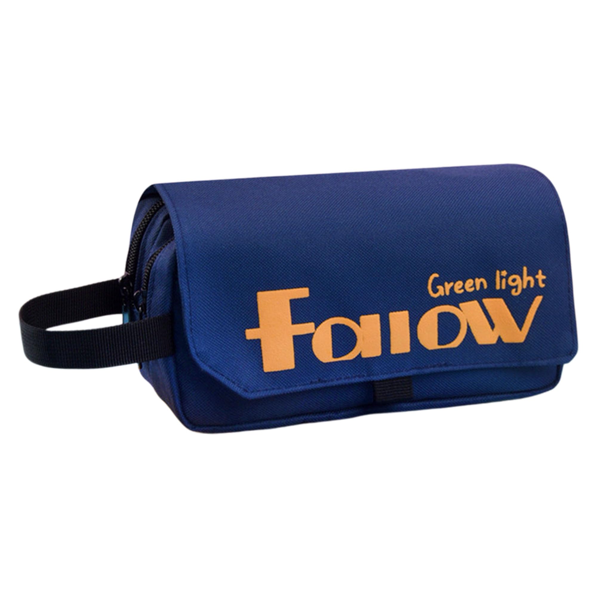 funblast Toiletry Bag for Men & Women - Travel Pouch for Toiletries Shaving Kit & Cosmetics, Make Up Pouch, Stationary Bag, Water Resistance Pouch for Travel Accessories (Navy Blue)-picture-41