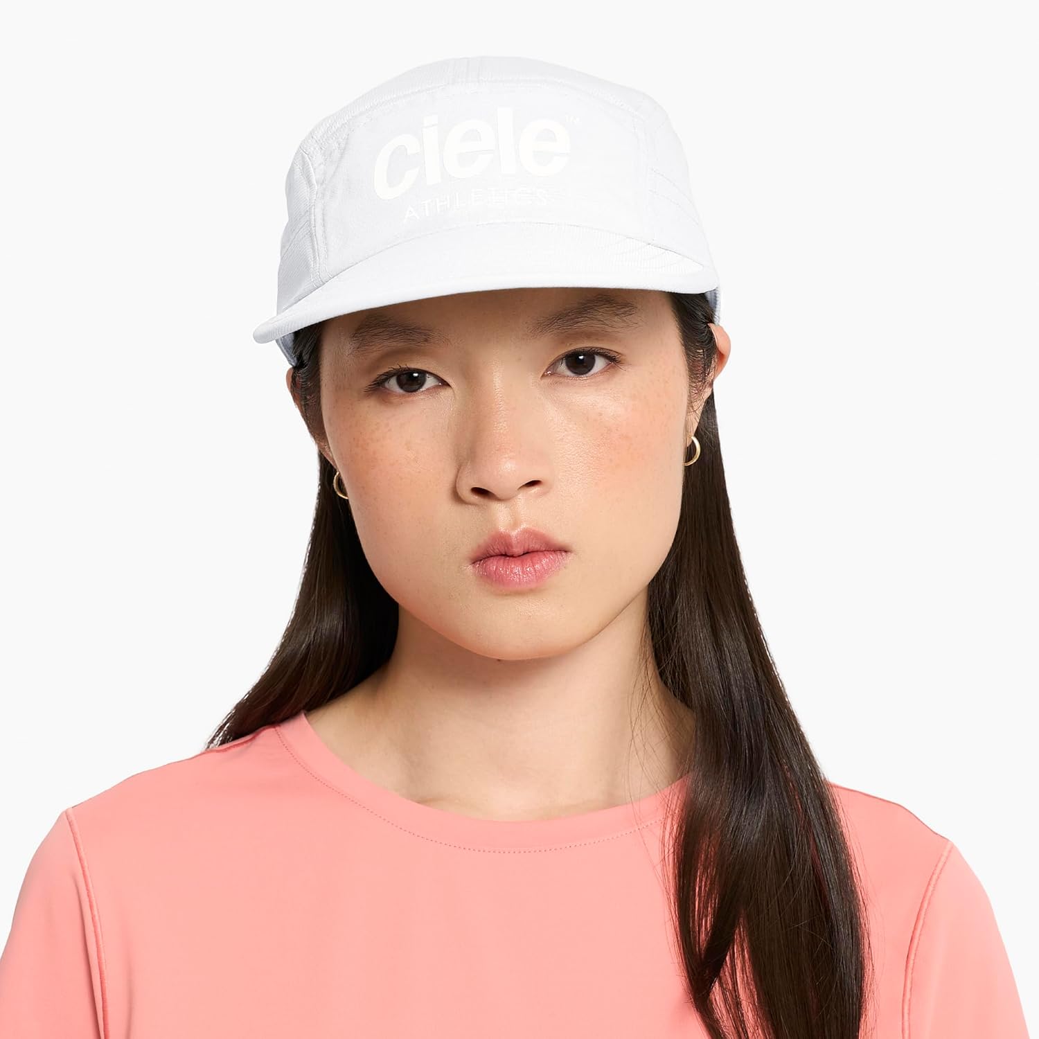 Ciele Athletics GOCap - Premium Washable Moisture Wicking Hat with Sun Protection, 5-Panel Knit Running Hat - Ghost - Image 5