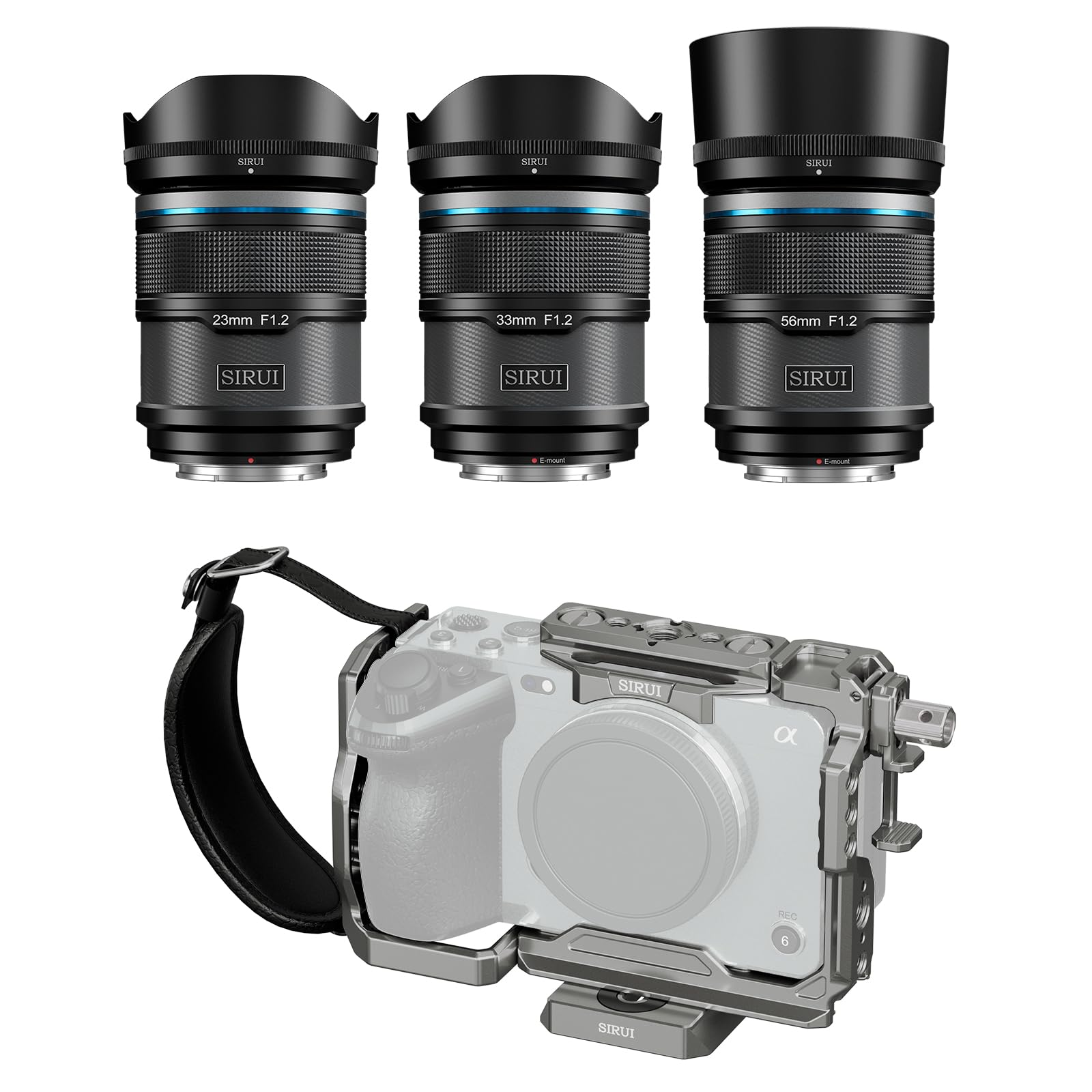 Amazon.com : SIRUI Sniper Autofocus Lens Set, 23mm, 33mm, 56mm and
