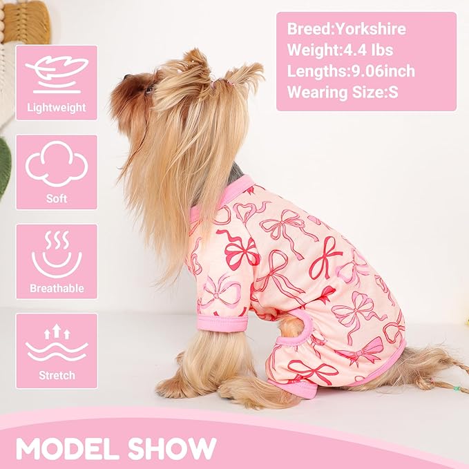Pijamas para Perro Pequeño, Algodón Suave, Talla Large miniatura 4