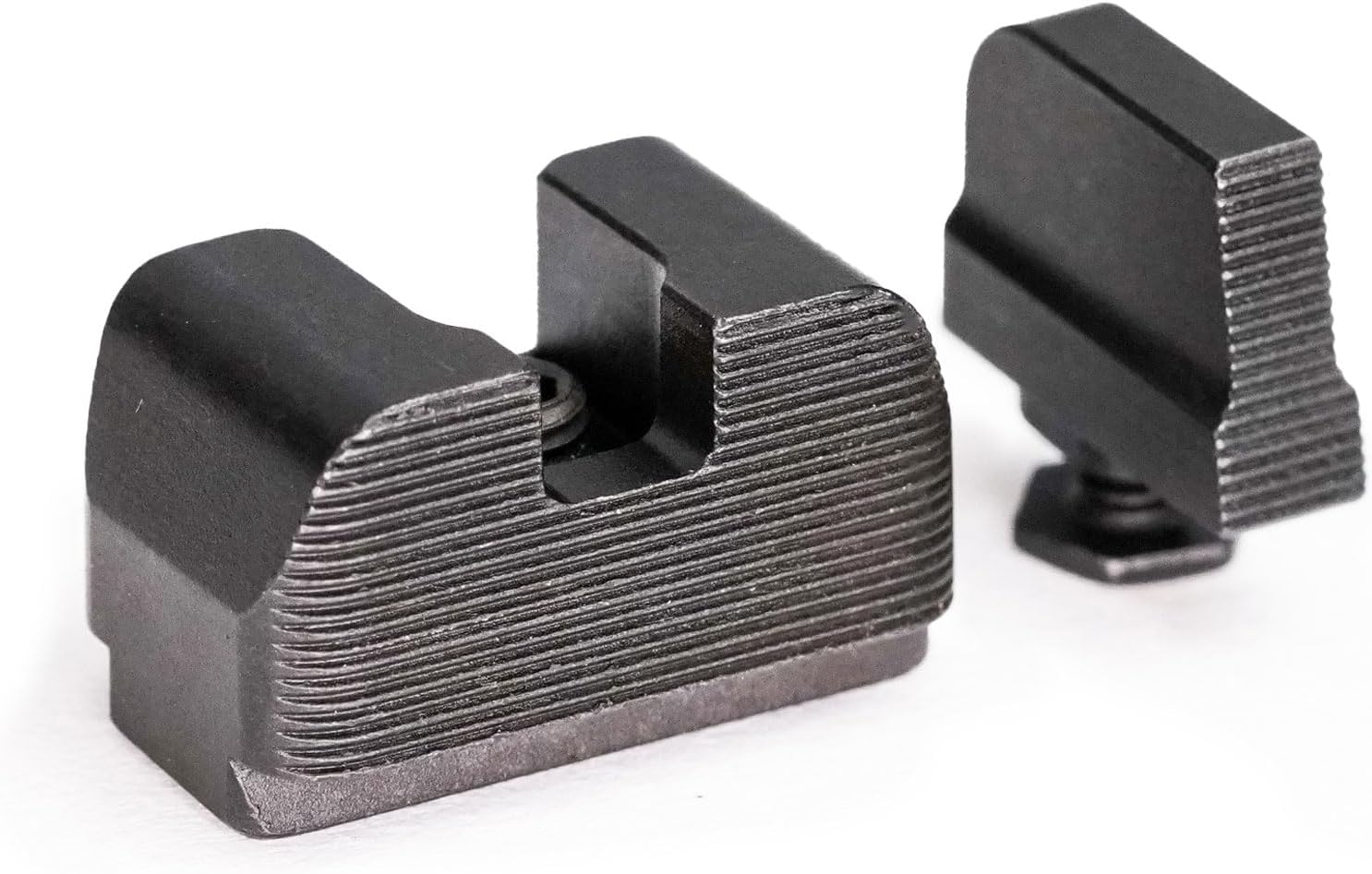 Optics Ready Gun Sights Compatible with Glock 9MM/.40 S&W | Durable CNC Machined Steel Nitride Coated Front & Rear Handgun Sights with Easy Customization & Enhanced Accuracy