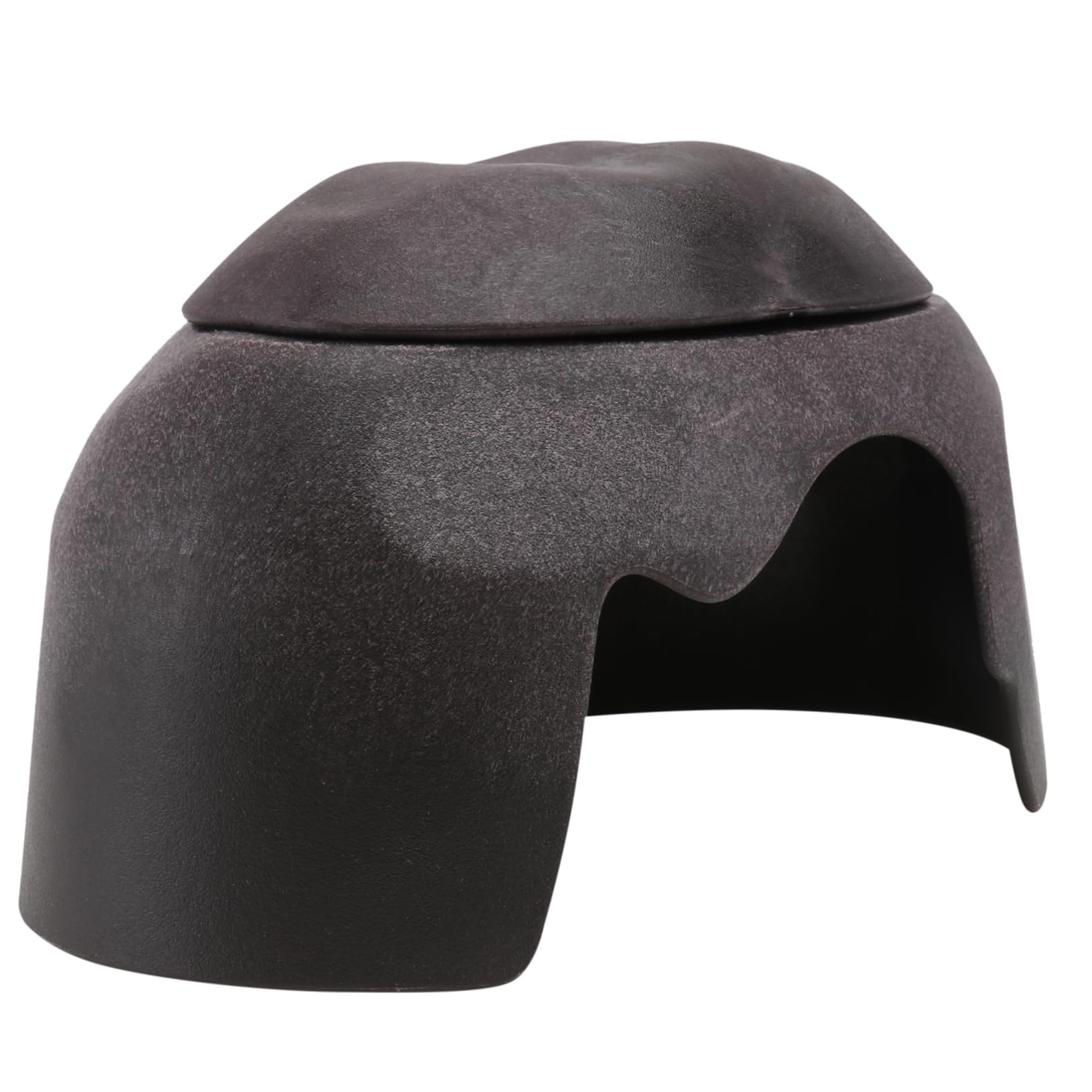 Levemolo 1PC Turtle Refuge Cave with Ceramic Basin Humidification Shelter for Reptiles Tortoises and Spiders Durable Landscaping Hideout for Animals S