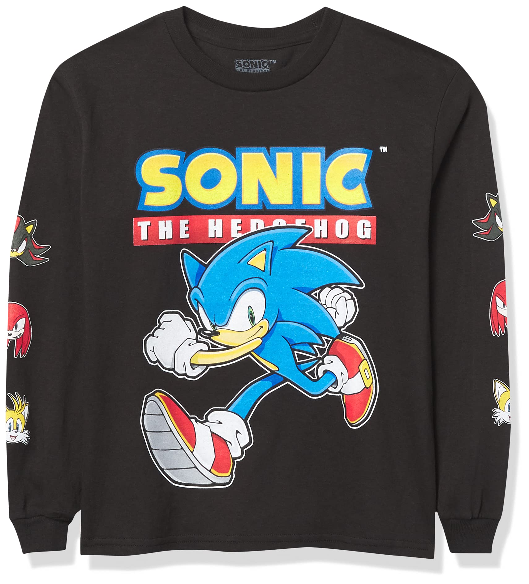 SEGA Boys Hedgehog Long Sleeve Tee-Sonic, Tails, Knuckles