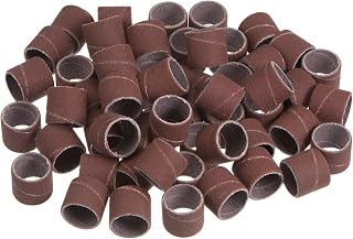 50pcs Sanding Drums 1/2 Inch Mini Sanding Sleeves 400 Grit Sanding Bands for Drum Sander Rotary Tools
