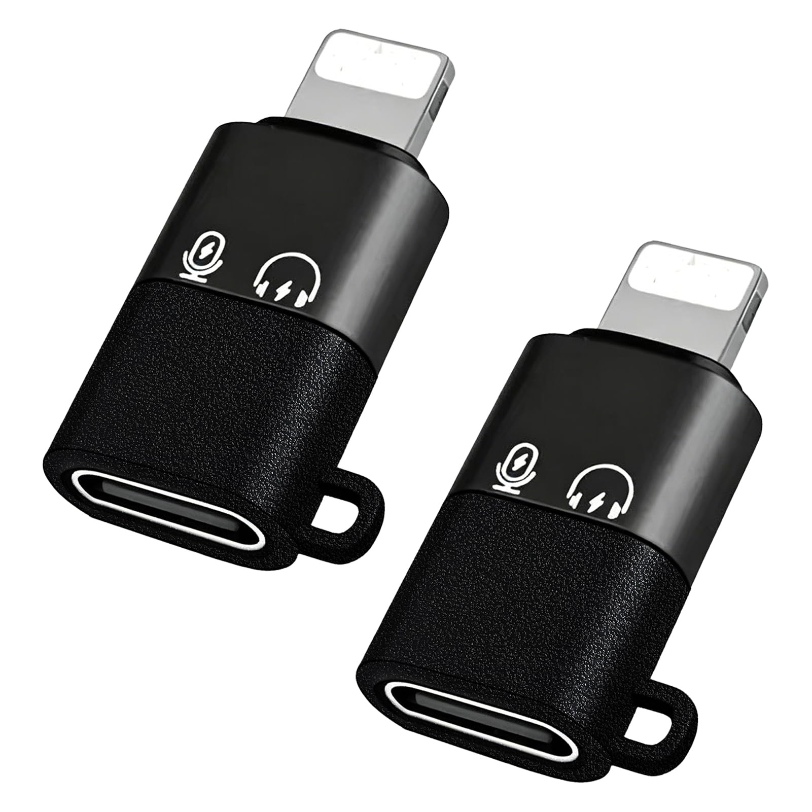 2 sztuki kompatybilny z DJI Mic Mini USB C na Lighting Adapter, do iPhone 16/15 Auriculares Lightning a Tipo C Adaptador para la Transmisión de Datos y la Carga (Lightning a Tipo C Interfaz)