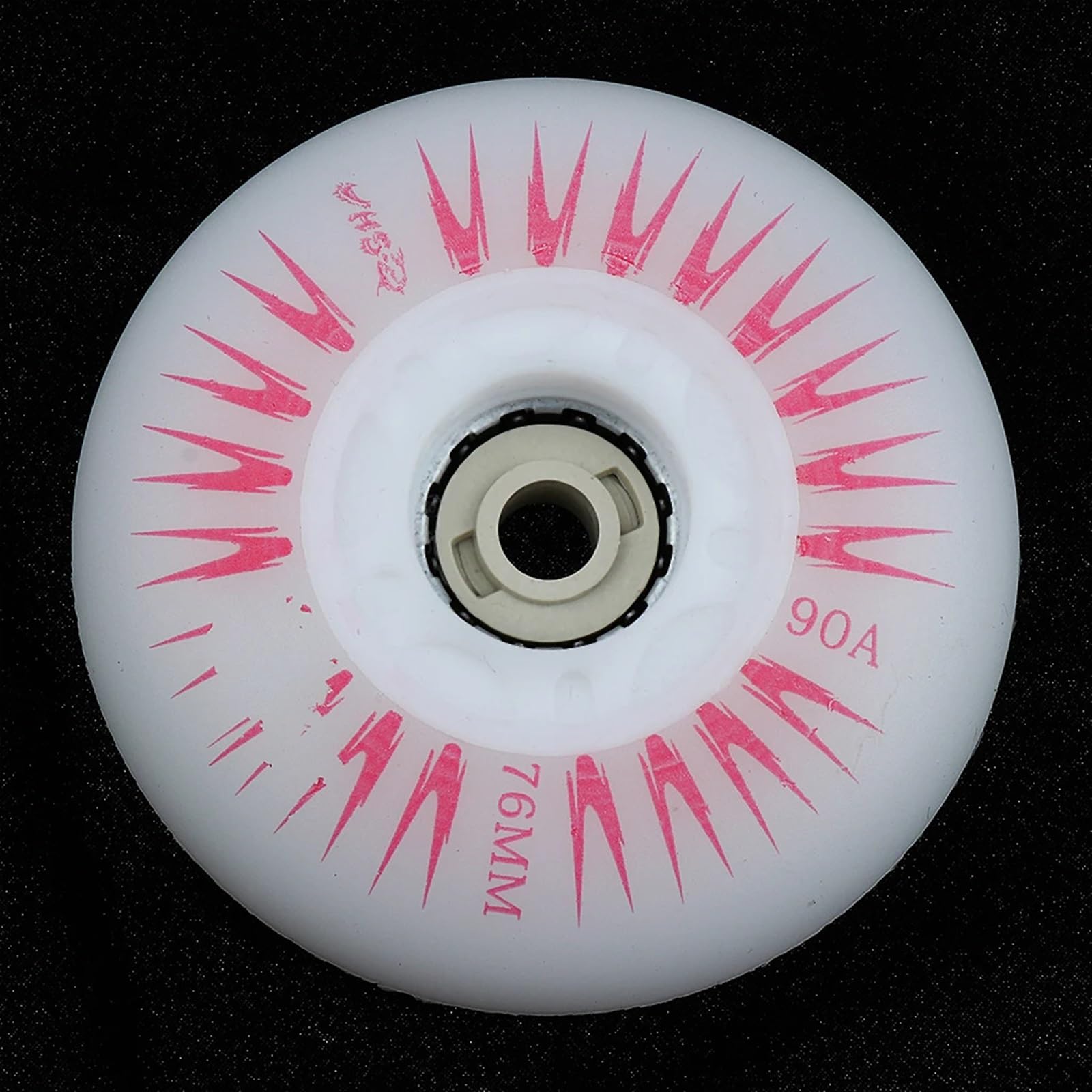 Flash Skate-Rollen, Skateboard-Räder, 4 Stück, blinkend, Ersatz for Inline-Roller, Mehrfarbig, 72/76/80 mm