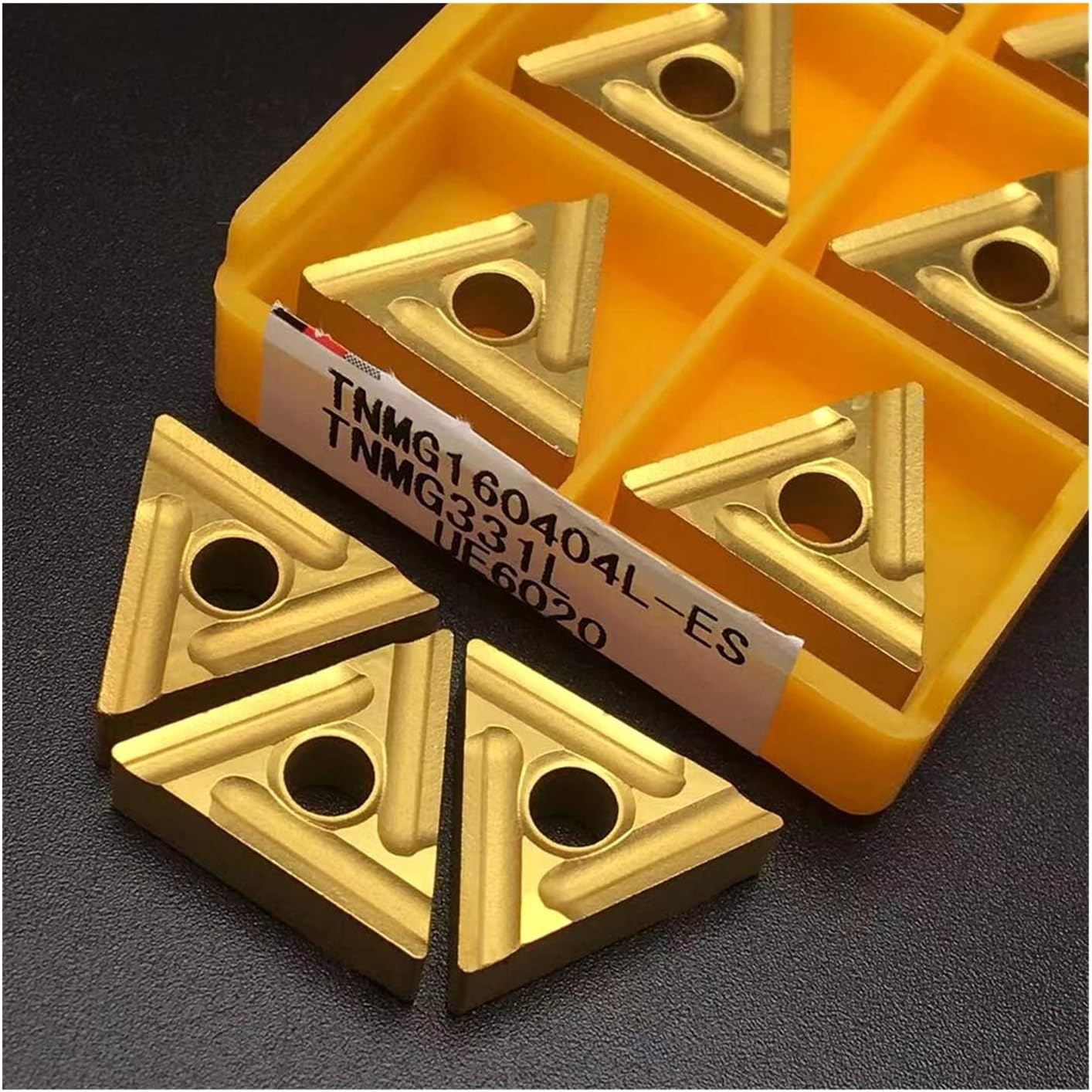 Carbide Tool Carbide TNMG160404L ES VP15TF UE6020 Turning Insert CNC Milling Cutter External Turning Tool Turning Tool TNMG 160404L (Angle : TNMG160404L UE6020, Shank Diameter : 10PCS(1box))