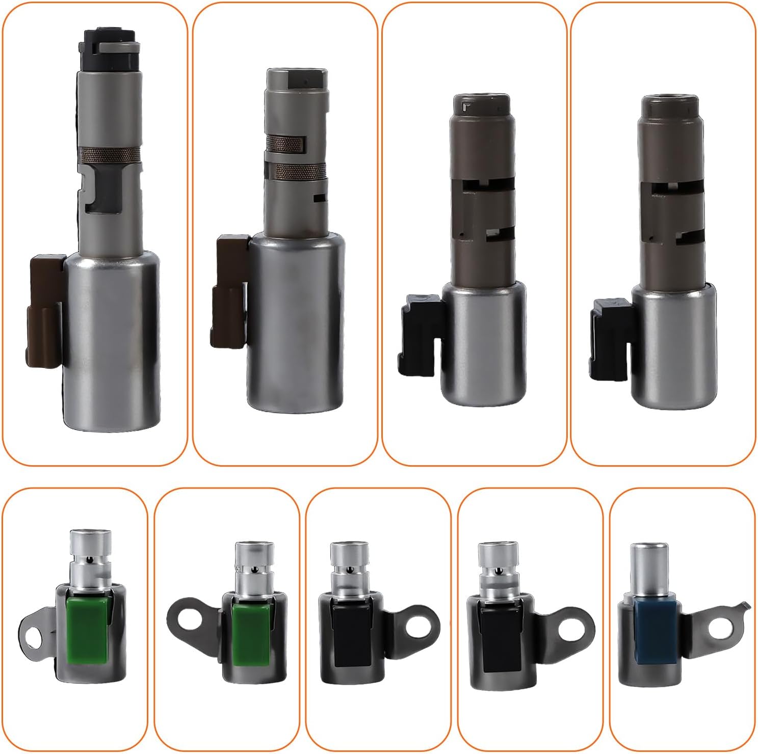 PANGOLIN 9pcs Transmission Shift Solenoid Kit fit for Tacoma Sequola Tundra 4Runner Lexus IS250 LX570 GS430 GS300 2004-2017 6-Peed Automatic Transmission Parts, Replace A761E A760 A960E AB60E AB60F