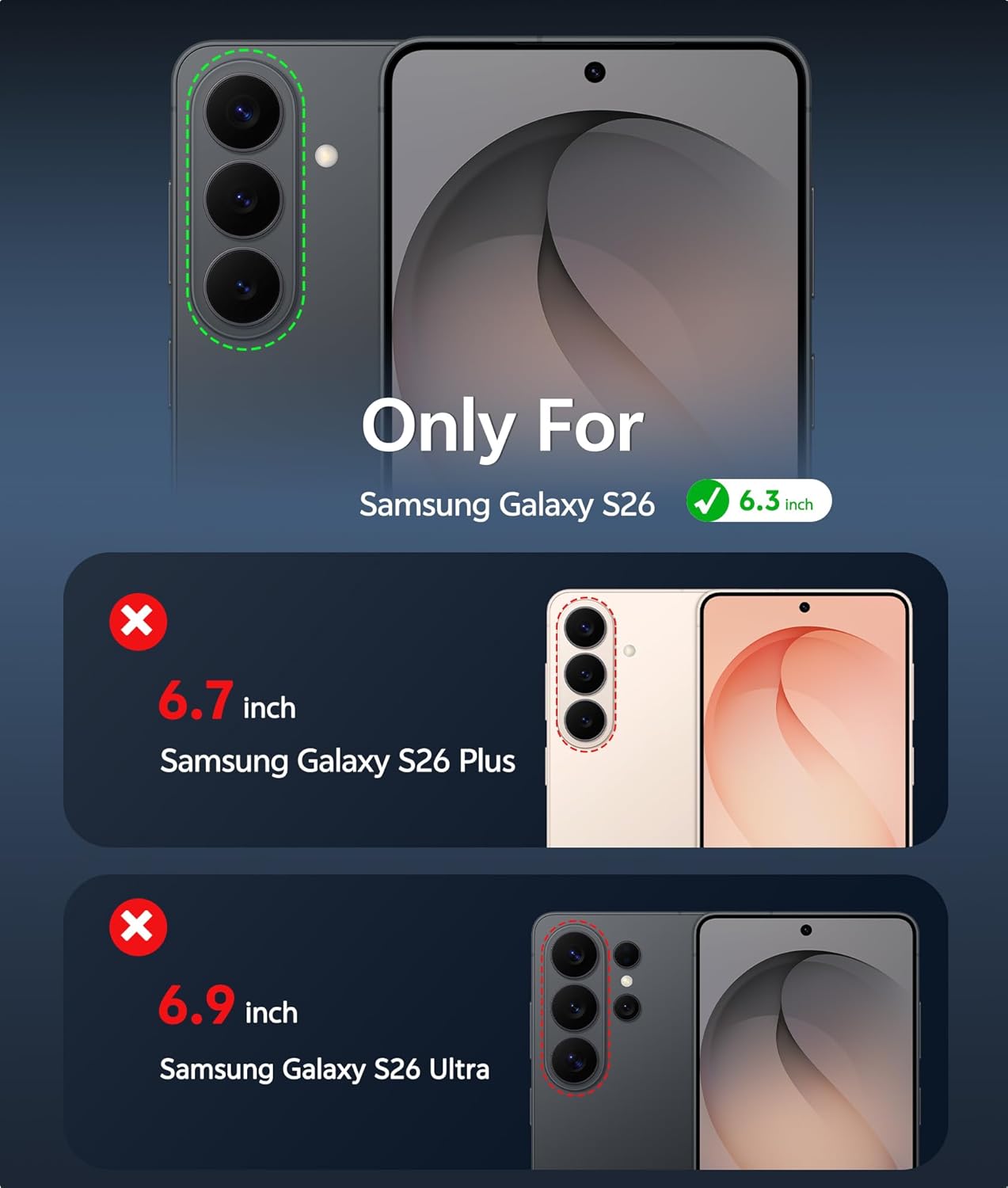 FNTCASE for Samsung Galaxy S26 Case: with Kickstand [Built-in Screen Protector & Belt Clip ] [Compatible with MagSafe] [2 Front Frames] Military-Grade Full Body Shockproof Magnetic Phone Cover Blue