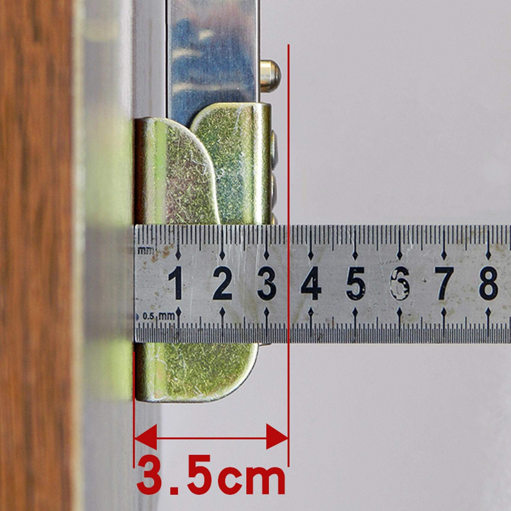Patas de Mesa Plegables Ajustables de Acero Inoxidable con Soporte telescópico, Protectores de pies y Tornillos. Base de Mesa de Altura Regulable (120 cm).