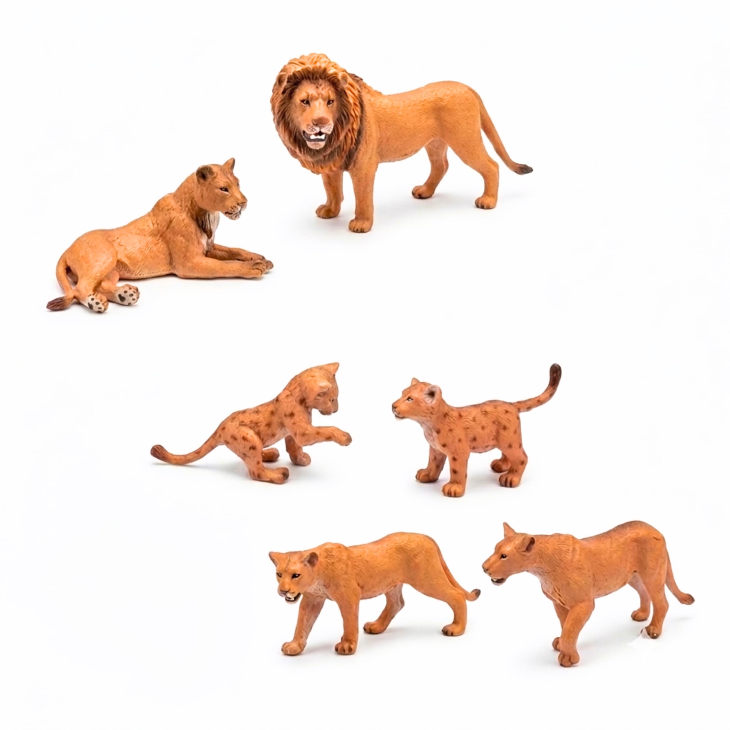 Lion Family Action Figure Set – 6-Piece Wild Animal Toys – Realistic Wildlife Figurines for Kids & Collectors-picture-30