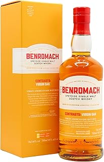 Benromach 10 year old Contrasts Virgin Oak Cask Matured Single Malt Scotch 2013 Whisky 70cl 46 ABV