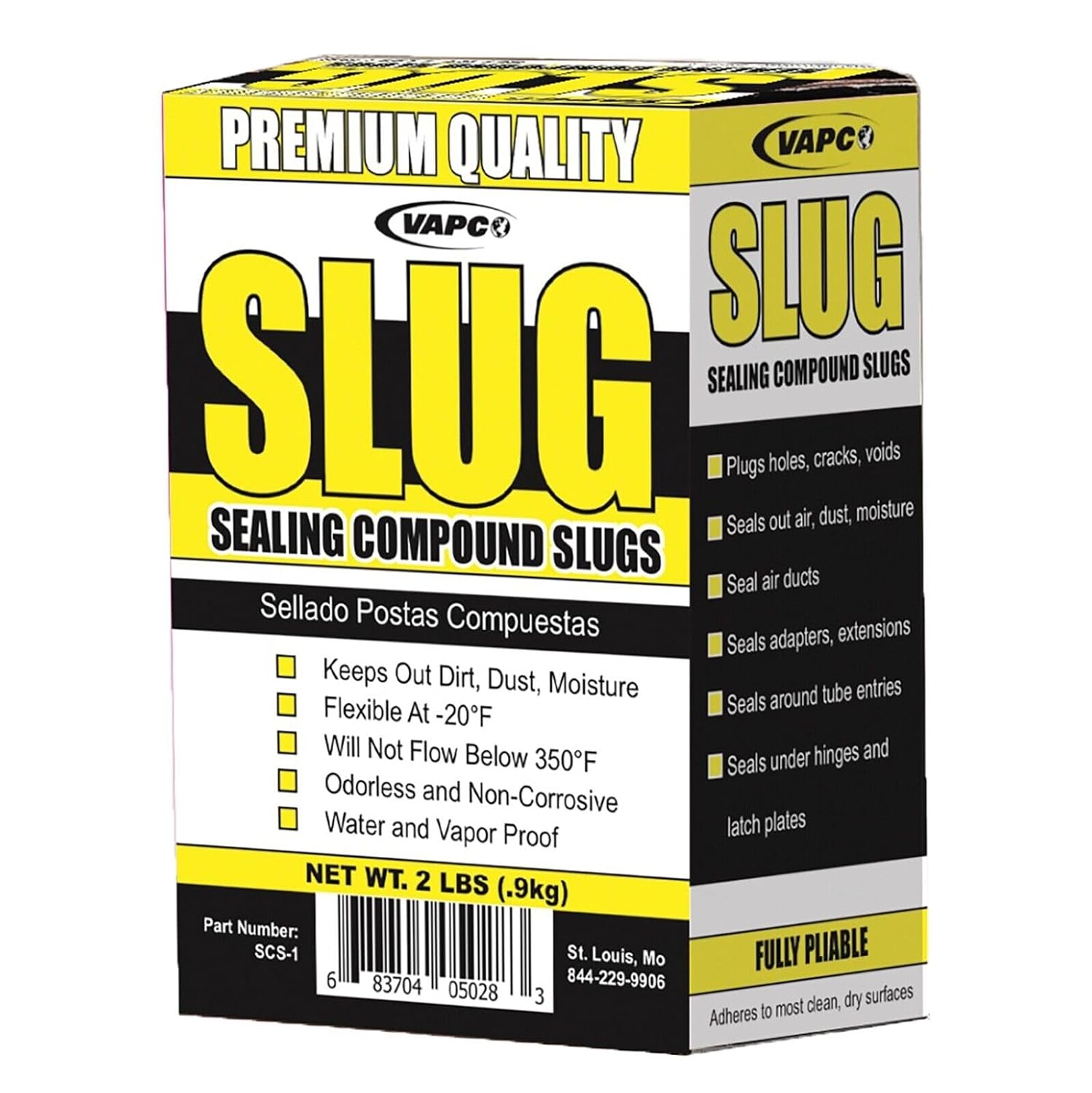 Vapco SCS-1 Sealing Compound Slugs 2 Lb. Box
