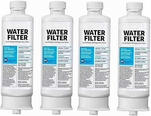 4 filtres à eau pour réfrigérateur SZLIFE