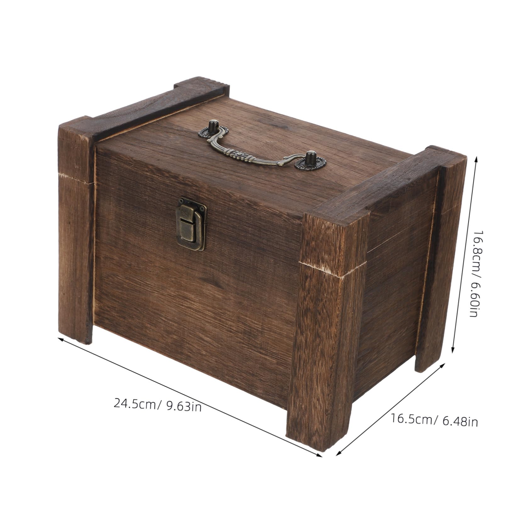 GLEAVI Caja de Té de Madera 24, 5x16, 5x17cm Color Coffee