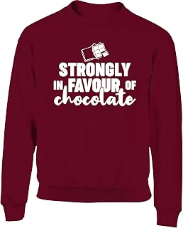 Hippowarehouse Strongly in Favour of Chocolate Kids Children's Unisex Jumper Sweatshirt Pullover