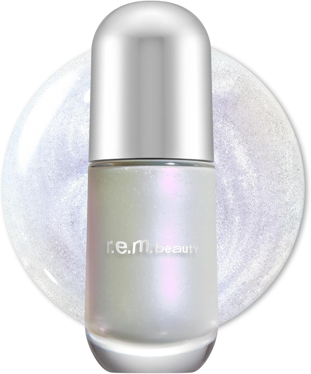 r.e.m. beauty by ariana grande Dreamglow Highlight Serum in Aura | Glow Elixir Serum | Hydrating, Lightweight | For Face & Body | Soft Radiant Finish