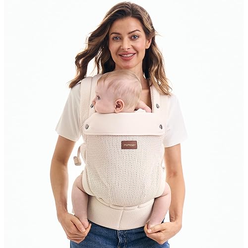 Momcozy Portabebés - 7 a 44 libras - para mamás y papás, portabebés ergonómico para niños pequeños, caqui