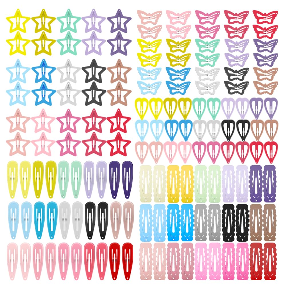 Alloy Hair Clips Set