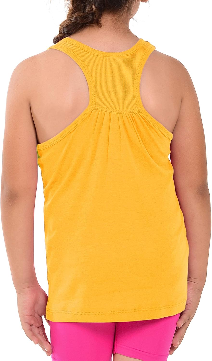 FRESH TEE Girls' Racer Back Tank Top Tunic