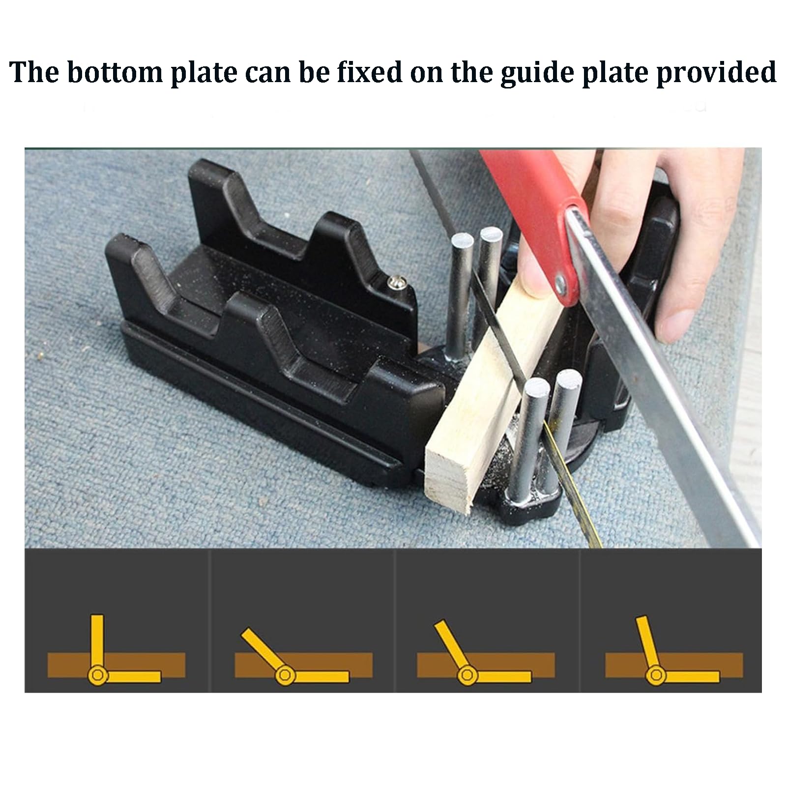 2 en 1 Herramienta de corte de esquinas Mitre, herramientas de corte de medición MITER para un corte preciso de tuberías decorativas domésticas instalación de ingletes portátiles para