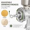 Molino manual de granos - Molinillo de harina ajustable para cocina casera | Molino de manivela de aleación de aluminio para trigo, maíz y granos 5