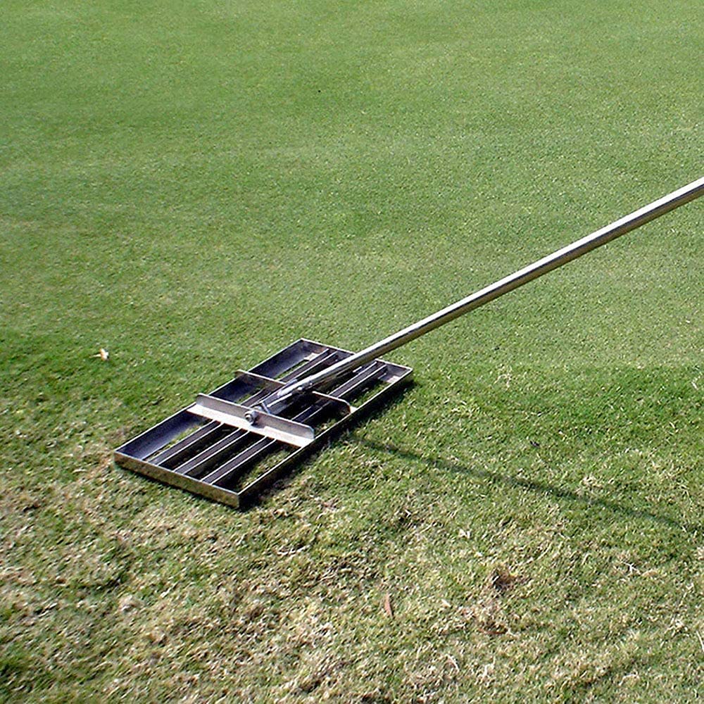 Rastrello Livellatore Per Prato 43x25cm - Con Maniglia Regolabile 109-177cm, Per Giardinaggio - Foto 3