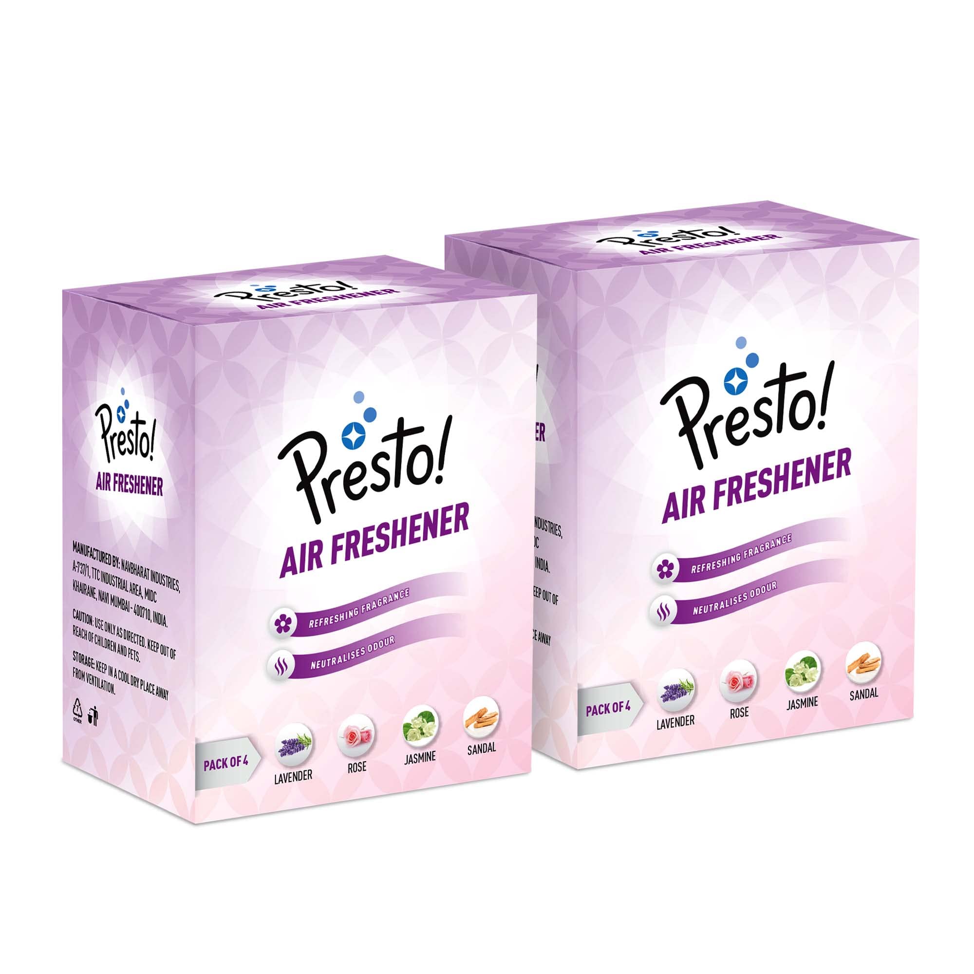 Amazon Brand - Presto! Bathroom Air Freshener Blocks For Long-Lasting Fragrance, Assorted Fragrances: Lavender, Rose, Sandal And Jasmine, Pack Of 8 (Pack Of 4 X 2 Packs) (B0BX6THRFG) Amazon Price History, Amazon Price Tracker
