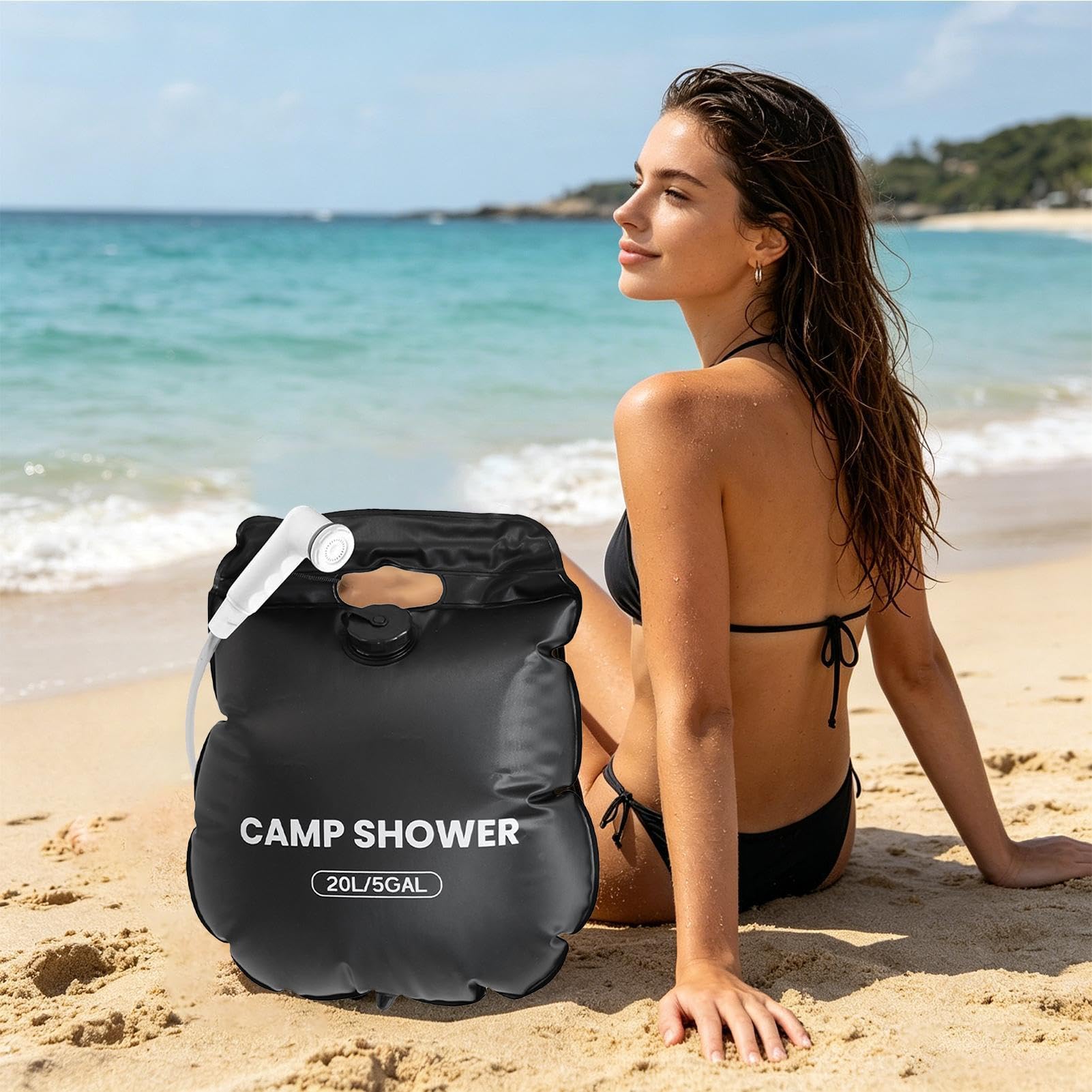 Sacca Per Doccia Portatile Da Campeggio, Kit Per Il Bagno All'Aperto Da 20L, Sacca Doccia Riscaldata Dal Sole, Bagno All'Aperto Spiaggia Viaggi Gite Stradali Campeggio Sport Camper Dormitorio