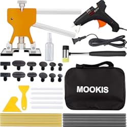 Herramienta Para Sacar Golpes Autos Mookis Kit de Reparación de Abolladuras 34 Piezas Kit de Herramientas de Reparación de Abolladuras de Coche para Eliminar Abolladuras, daños por Granizo