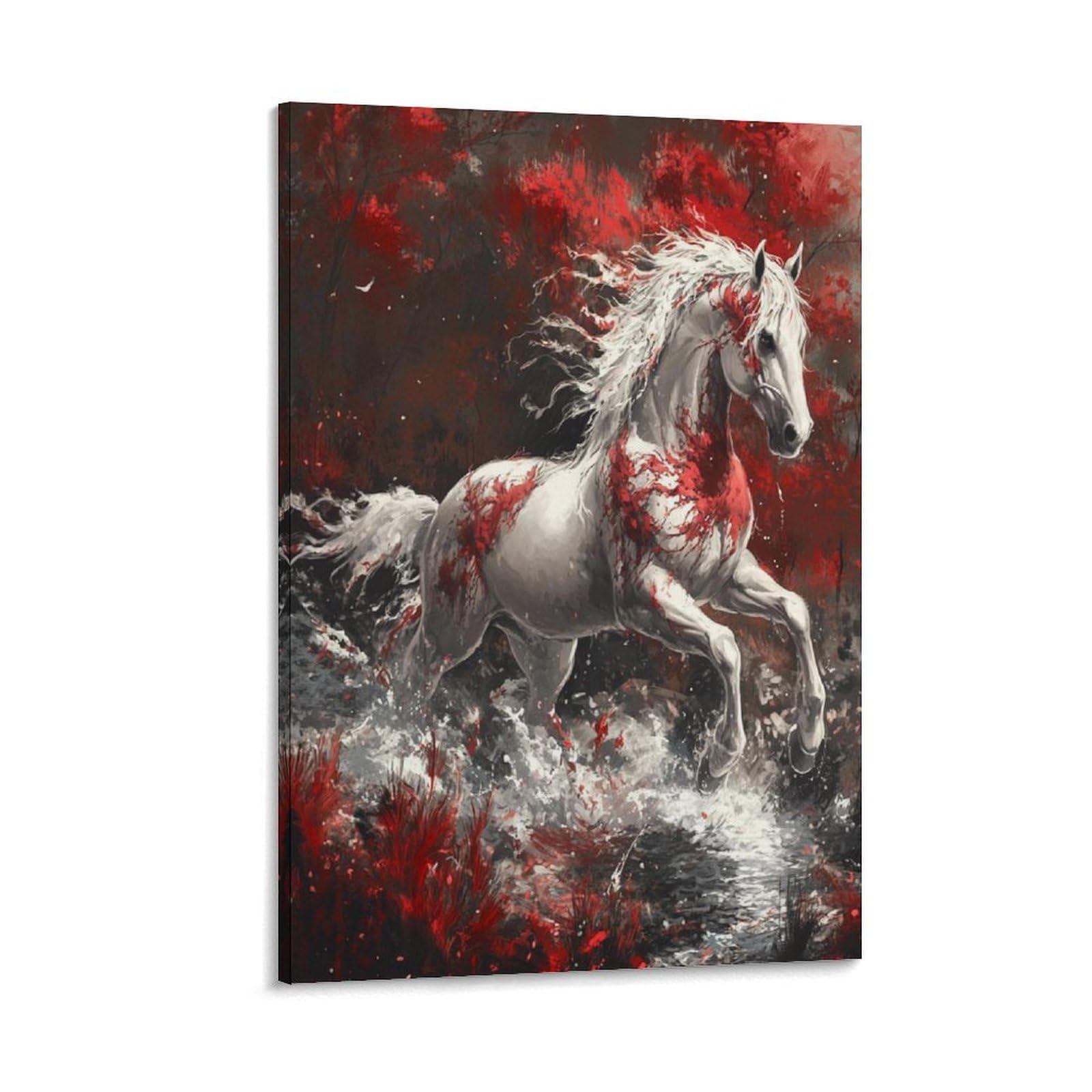 Impression sur toile cheval murale decoration interieure moderne tableau - 7