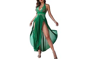 Women Cowgirl Lingerie Deep V Neck Nightwear One Piece Sexy Nightgowns