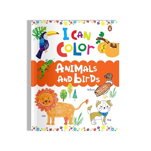 I Can Color: Animals and Birds (Penguin Early Learning Series): Fun Coloring Activity Book for PreSchool Kids, Toddlers