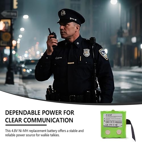 Vista 2 de Paquete de 5 baterías de repuesto para radios bidireccionales Midland G223 G225 G226 G227 G300 G300M G500 GXT200 GXT250 GXT255 Motorola TLKR-T5 T6