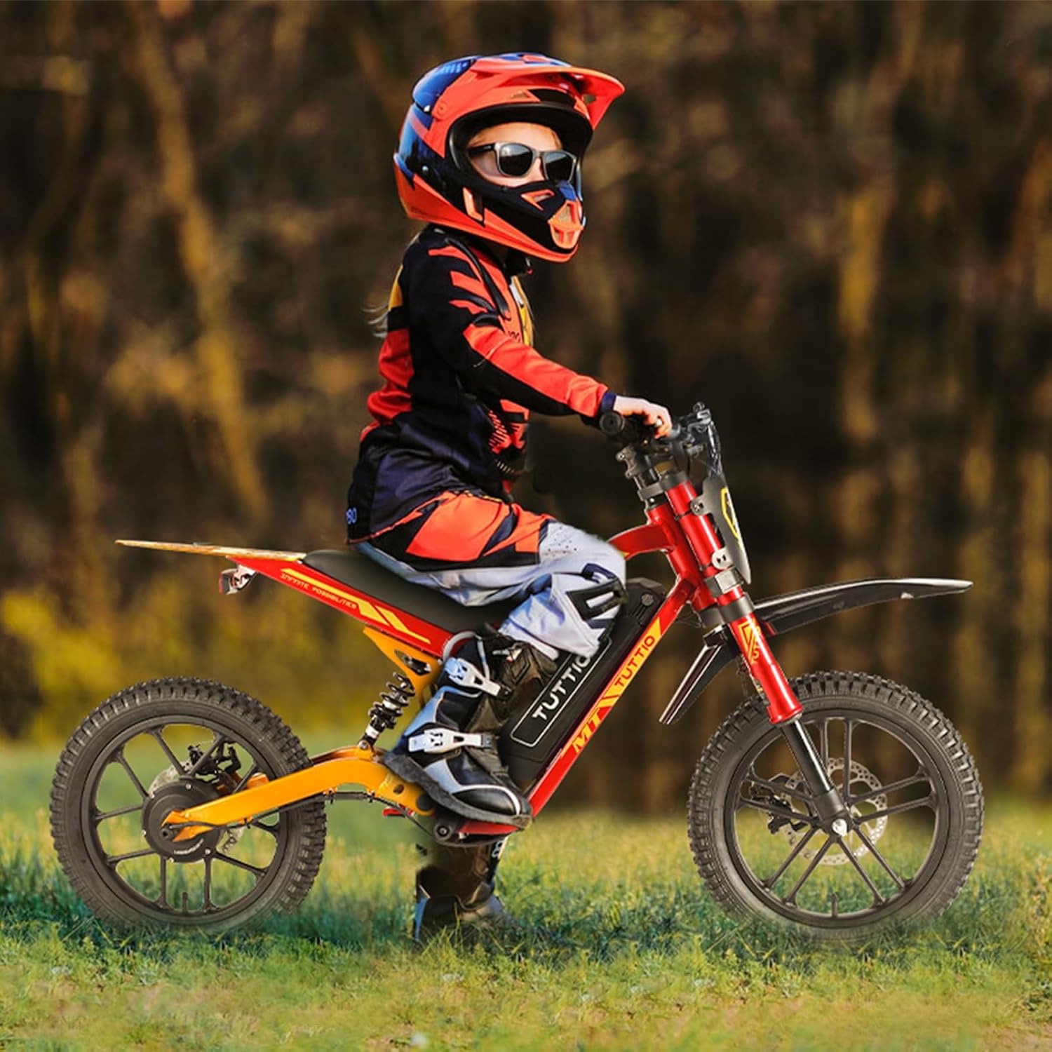 Tuttio ARC Electric Dirt Bike 2-Pack, 36V 13AH 750W Off-Road Electric Motorcycle Set with 16" Tires, Safe & Fun E-Bike Combo for Kids’ Outdoor Adventure, Family Riding