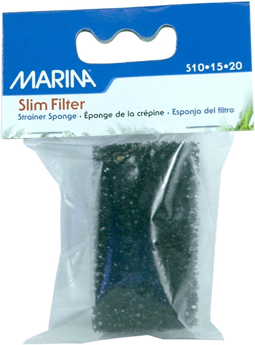 Marina Slim Filter Intake Strainer Sponge, Replacement Aquarium Filter Media, A296