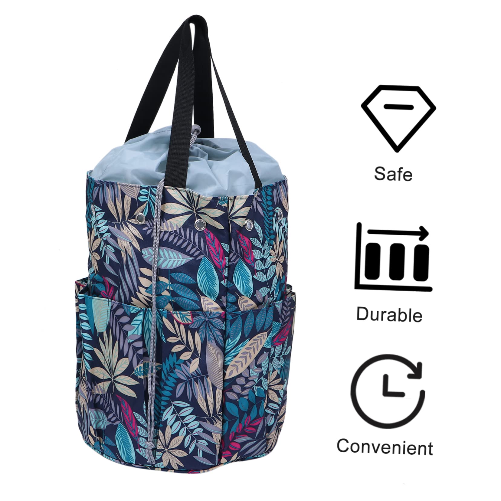 NUOBESTY 1pezzi Borsa Organizer Multifunzionale Oxford Per Lana Uncinetto e Accessori Creativi Design Pratico e Leggero Per e Appassionati Fai Da Te