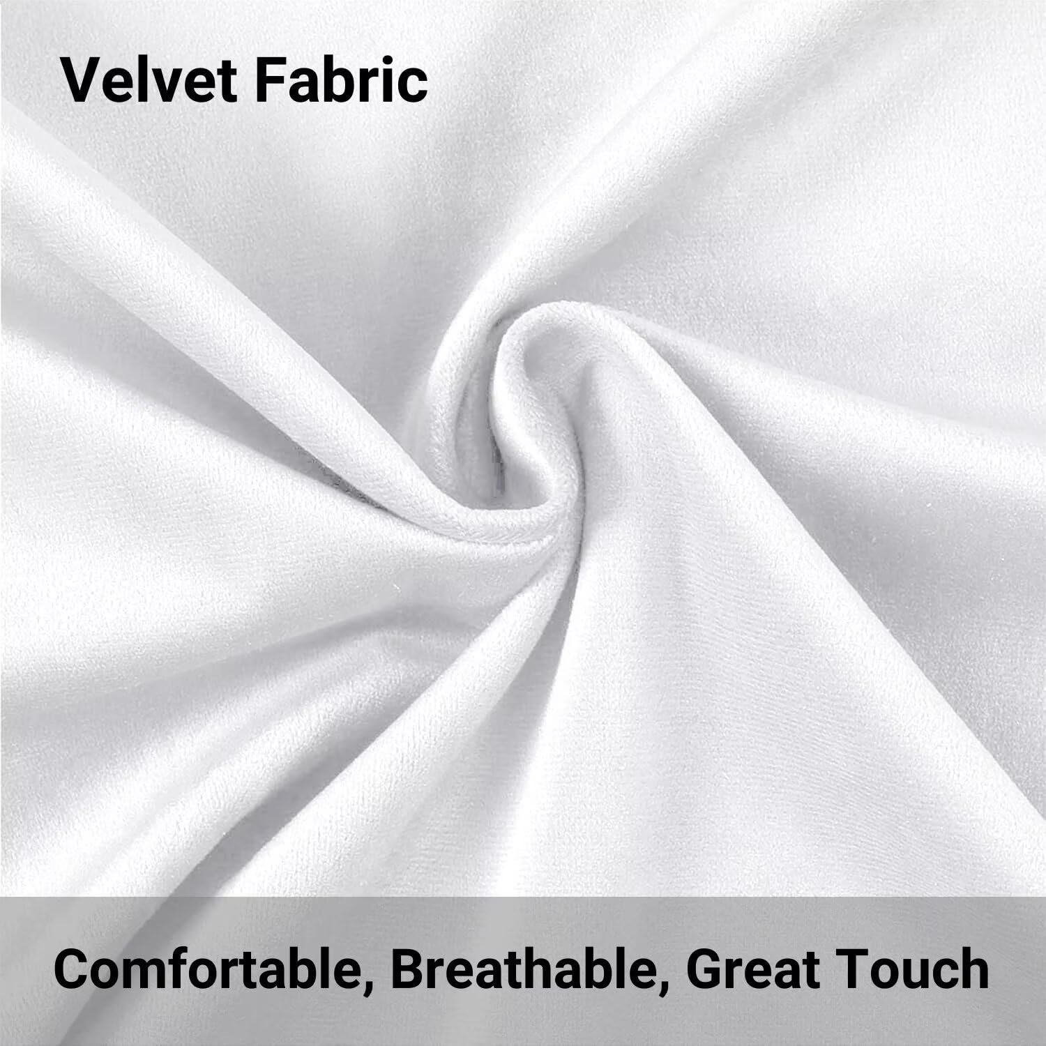 Housse Coussin 60x60cm, Lot de 4 Velours Housse de Coussin Plaine, Grues Papier Taie Oreiller Canape Doux avec Fermeture Eclair Caché, Carré Taie Oreiller Décoratifs Maison Canapé Salon Chambre J-56