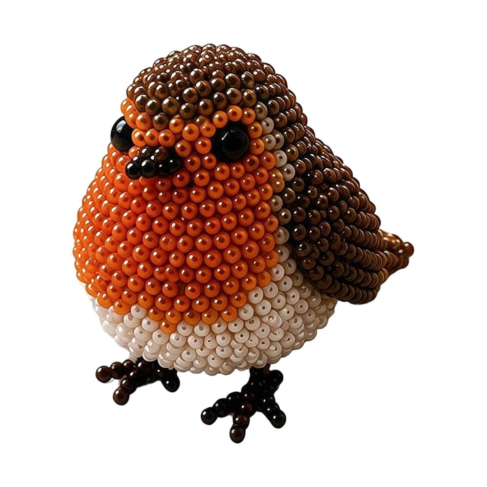 Creative Beaded Birds Making Set Complete Materials and Tool Weaving Beaded Craft for DIYer Art Craft Projects Set
