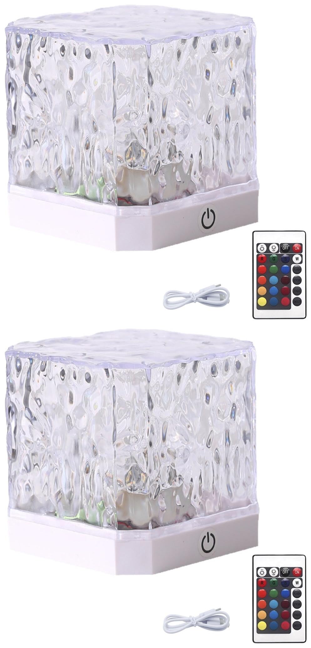 16 Color Adjustable Northern Lights Projector, Aurora Light with Remote, Water Lamp for Bedroom Living Bath Bar (2)