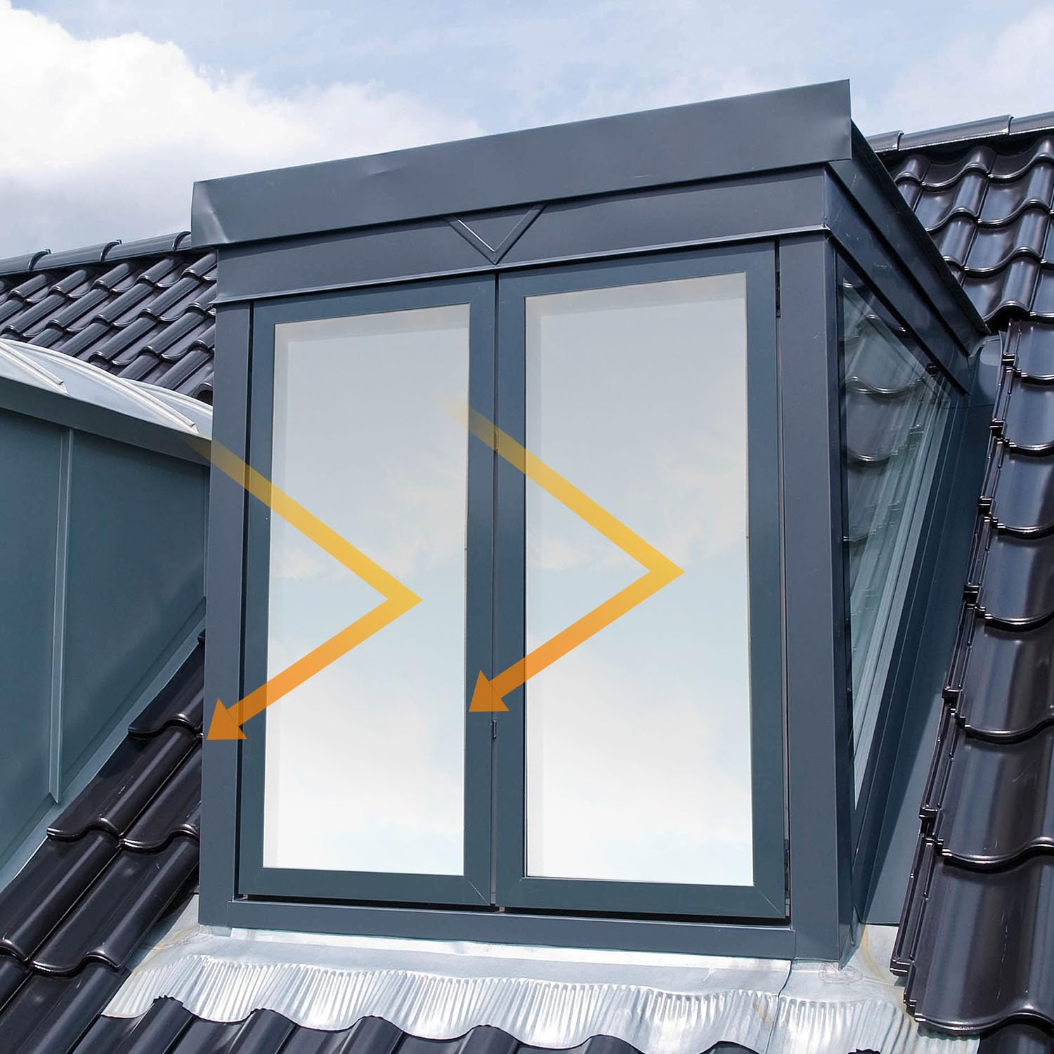 Tenda a rullo oscurante per lucernario, 60 x 80 cm, tessuto Oxford impermeabile 300D, senza fori, ventosa, protezione solare per lucernario, tenda oscurante